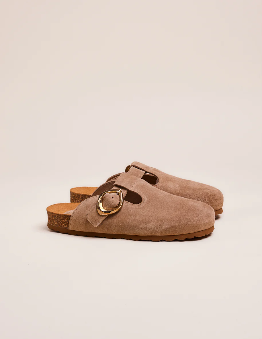 Mules Matilda - Suède taupe