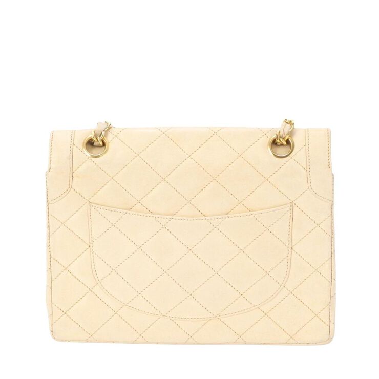Chanel Vintage Chanel Flap Bag Beige