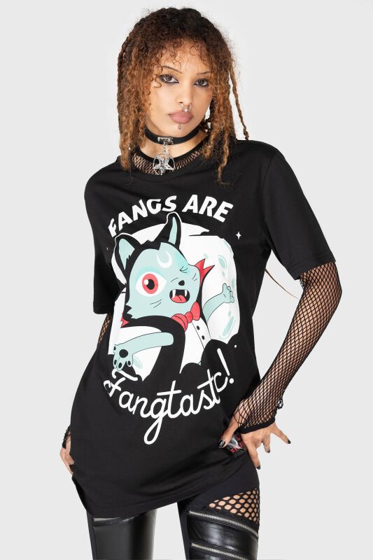Fangtasy T-shirt | THE VAMPURR by KILLSTAR T-Shirt Manches courtes