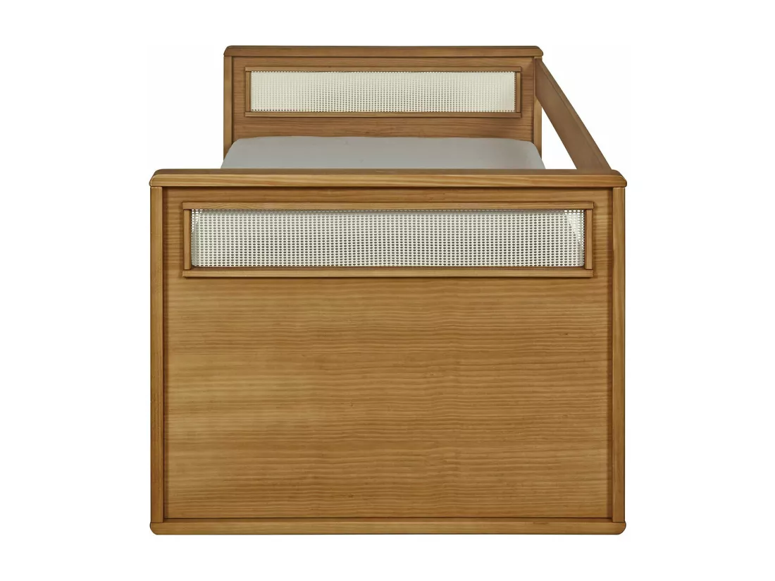 Lit banquette gigogne 90x190 cm bois massif bois COBI