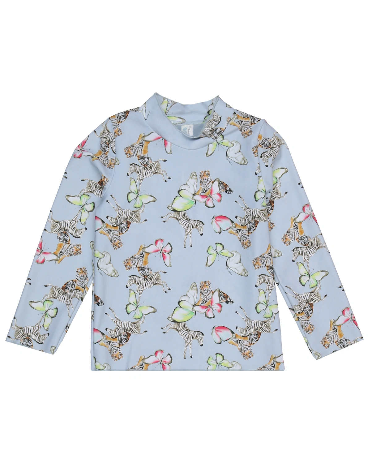 Langarm-Schwimmshirt ANIMALS in ballad blue