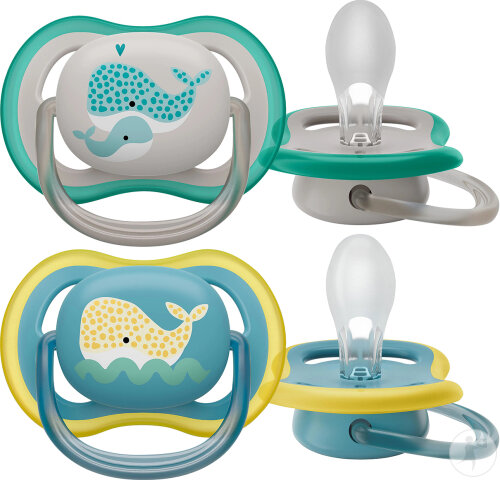 Philips Avent Sucette +18 Mois Ultra Air Baleine 2 Pièces