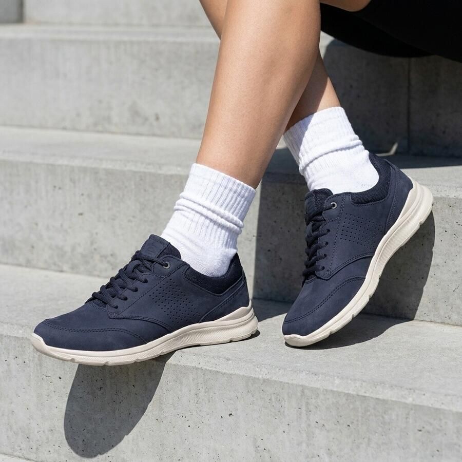 Ecco Veterschoenen Irving vrijetijdsschoen halfschoen veterschoen met gepolsterde schacht