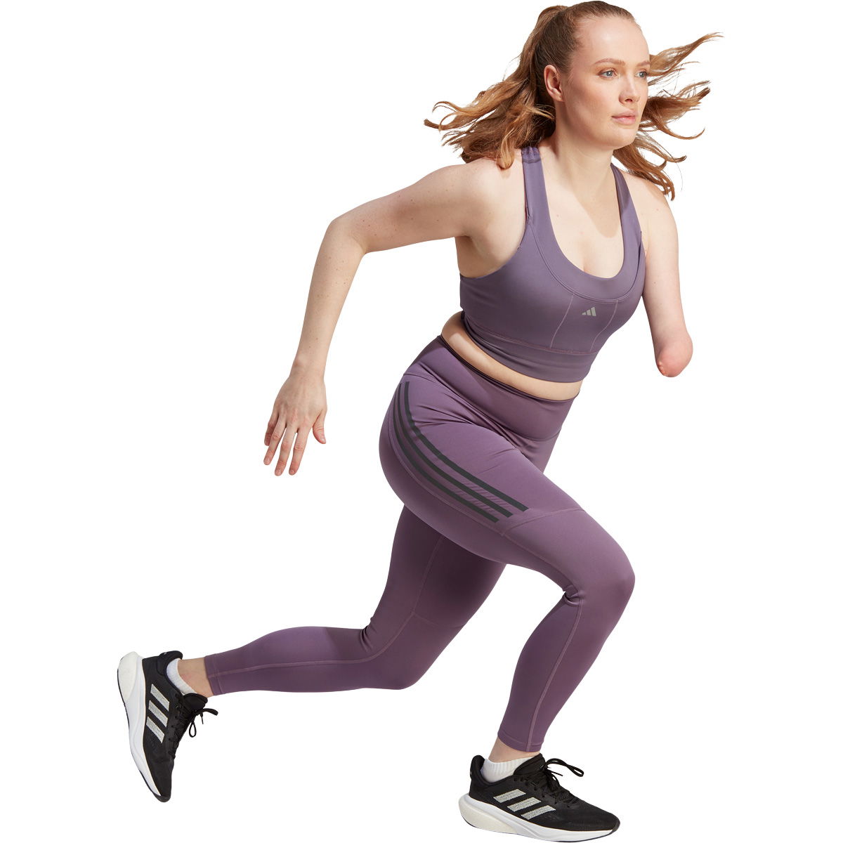 adidas Daily Run 3-Stripes 7/8 Løbetights Dame