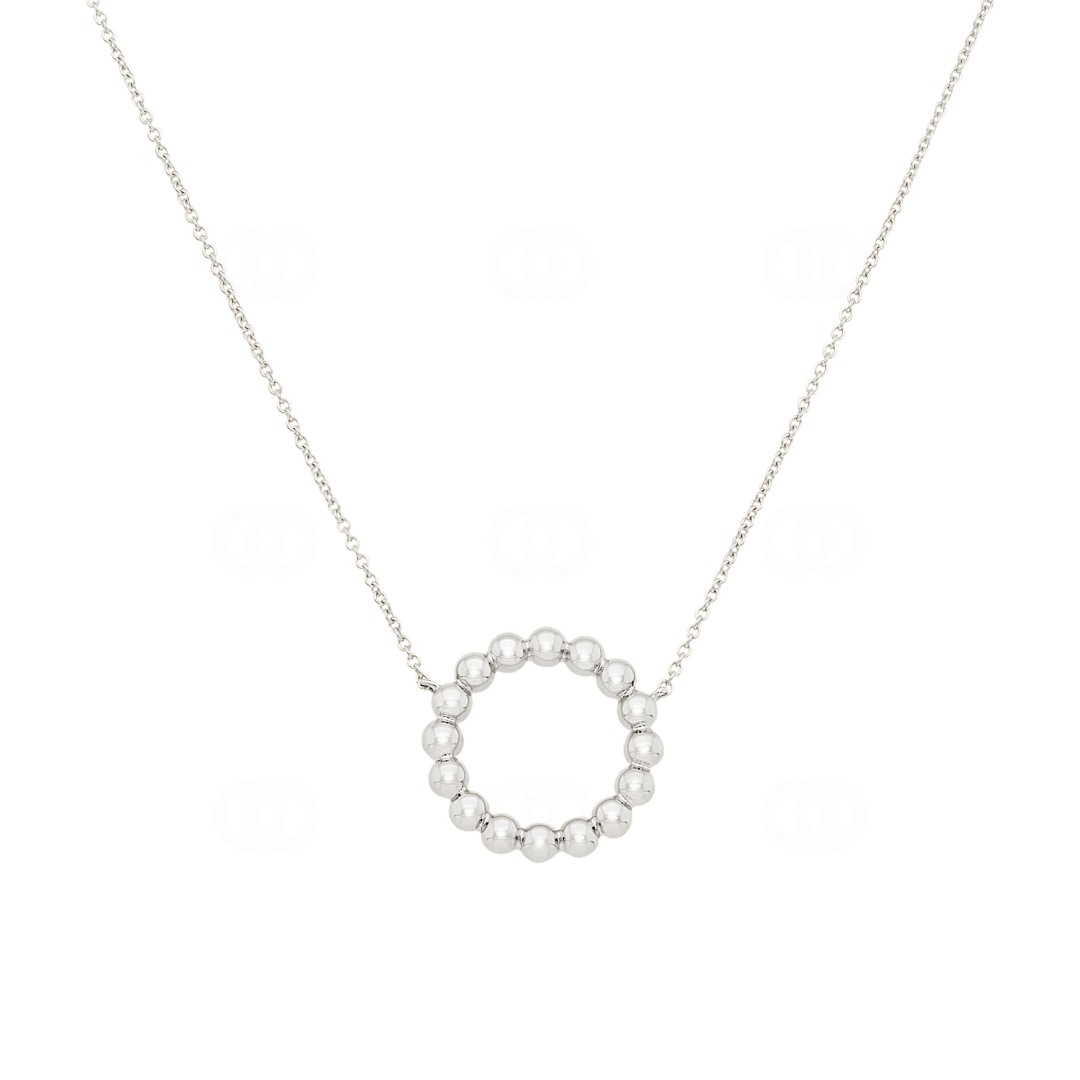 Collier 750/18 K Weissgold