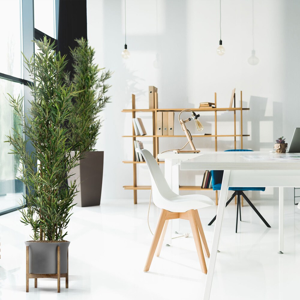 Kunstpflanze BAMBUS Kunststoff, Stoff hjh OFFICE