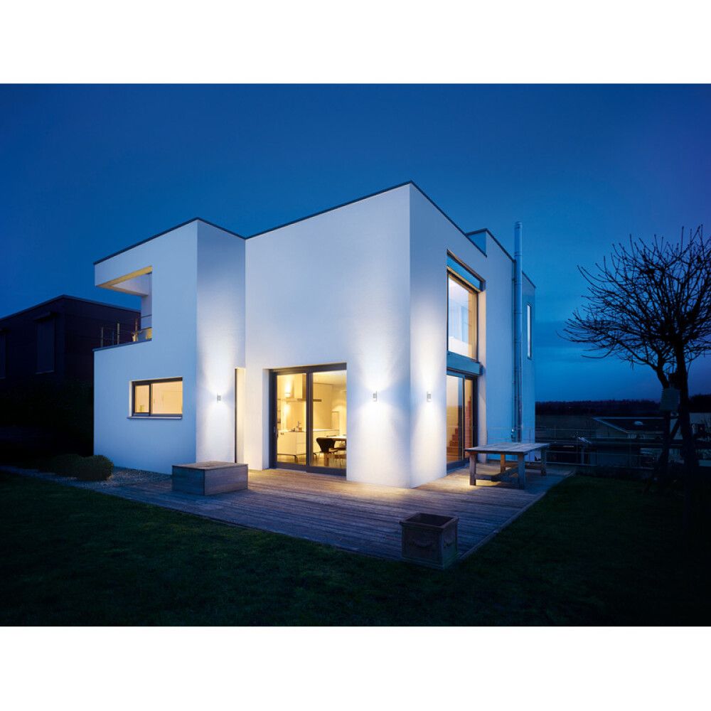 VEGGLAMPE STEINEL L910 MED SENSOR ANTRASITT 11W LED