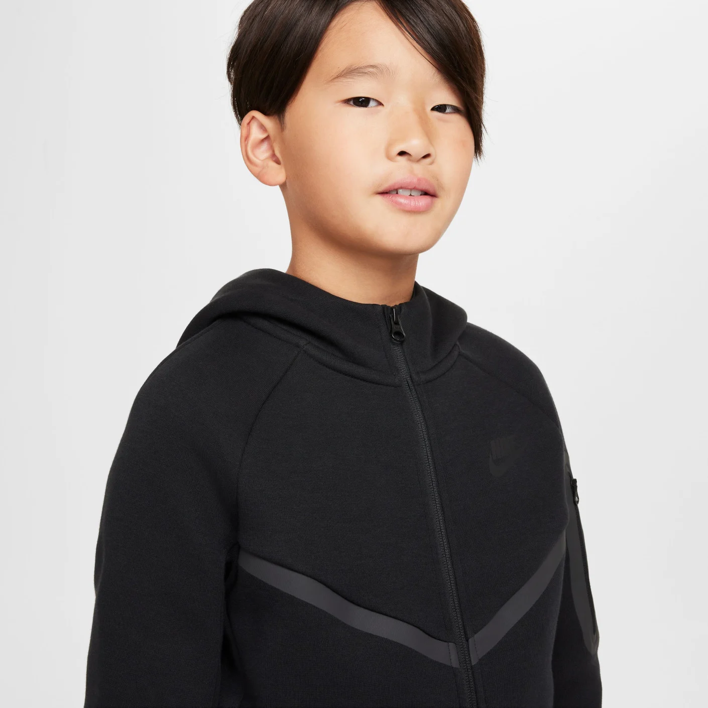 Nike Tech Fleece Sportswear Trainingspak Kids Zwart Donkergrijs