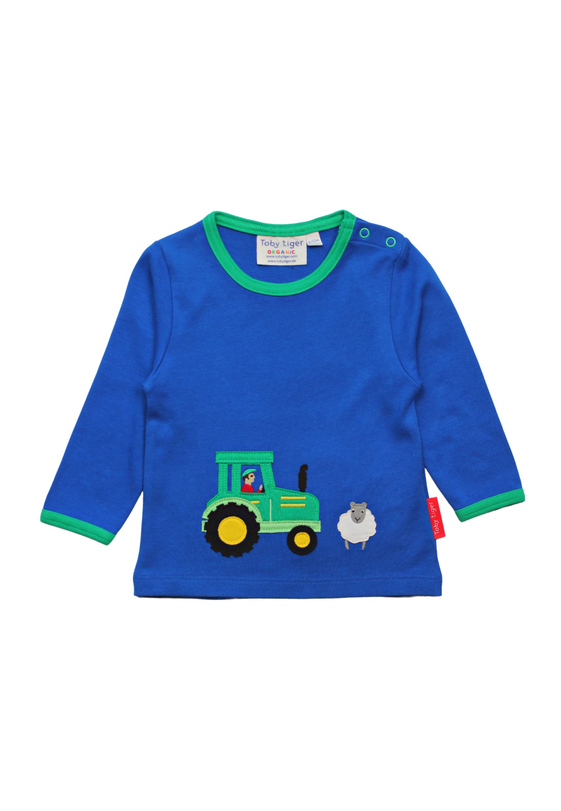 Toby Tiger Langarmshirt mit Bauernhof Applikationen