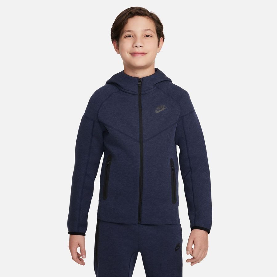 Nike Sweat à Capuche NSW Tech Fleece 24 - Bleu Foncé/Noir Enfant