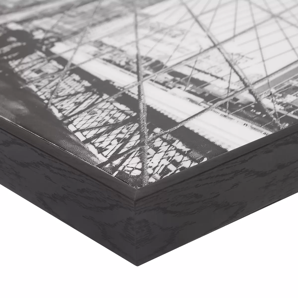 Leinwandbild Brooklyn Bridge / Luca Bessoni grau,schwarz