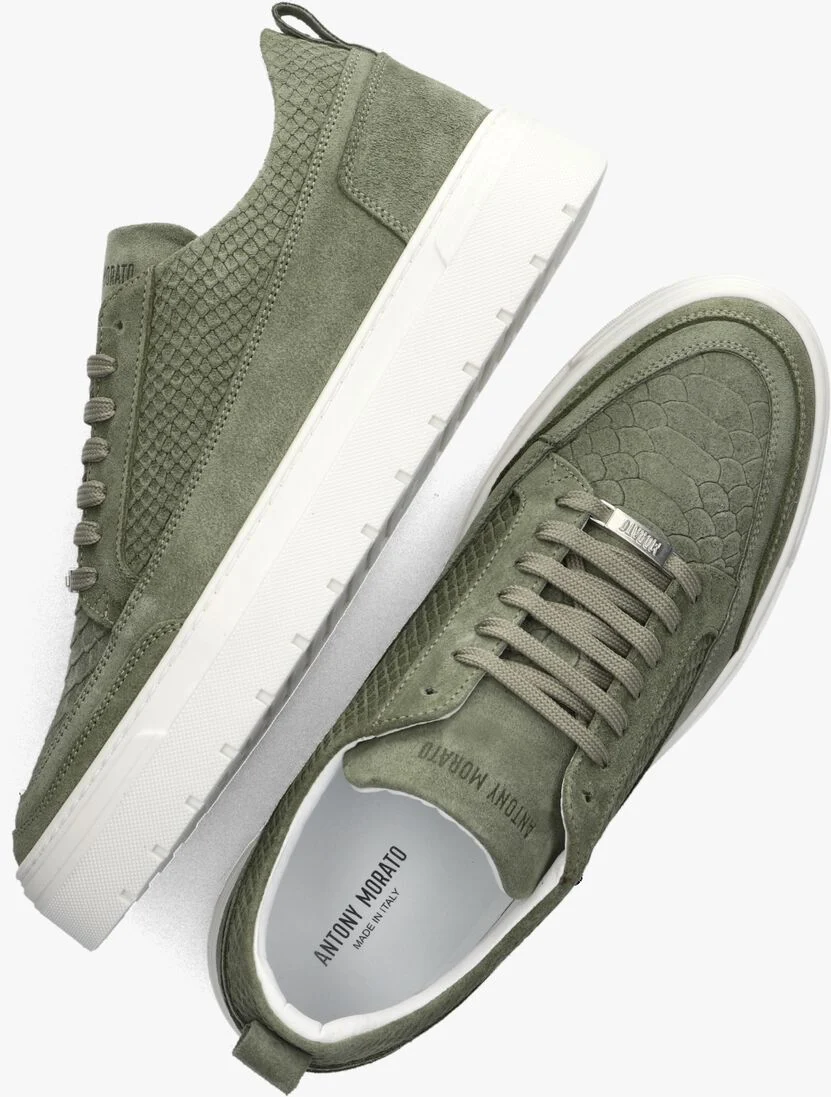 ANTONY MORATO groene antony morato lage sneakers mmfw01664
