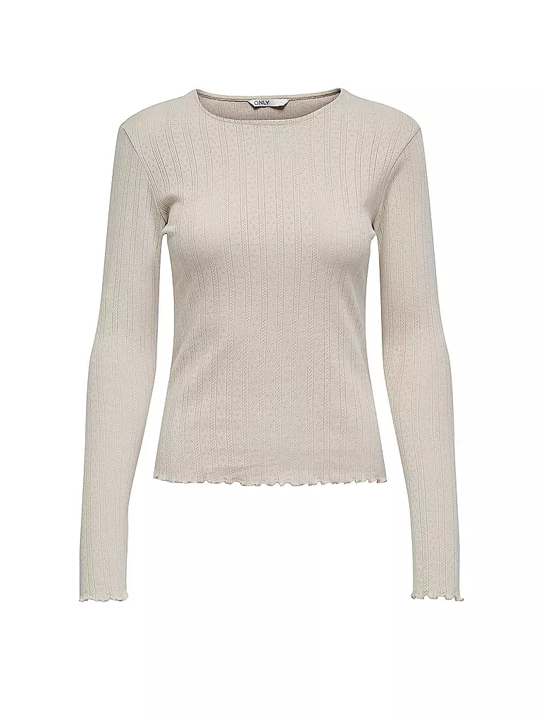 ONLY Langarmshirt ONLCARLOTTA beige