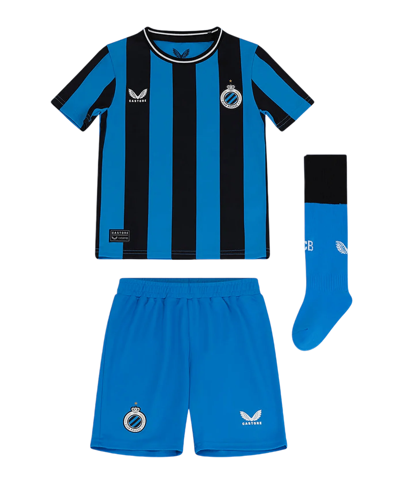 Castore FC Brügge Minikit Home 2024/2025 Kids Schwarz F013