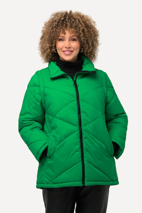 HYPRAR 2-in-1-Pufferjacke, Ärmel abnehmbar, Stehkragen