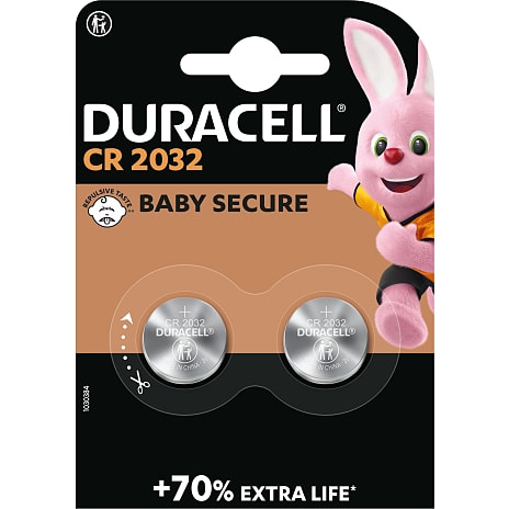 Duracell knapcelle CR2032 batterier 2-pak