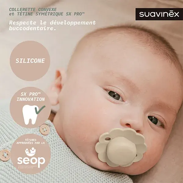 Suavinex, Wonder, Sucette réversible SXPRO 6/18mois Wonder - Spring lake