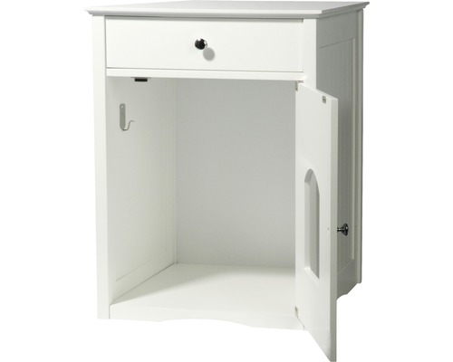 Kattenkast Mohrle met lade 52x48x63 cm wit