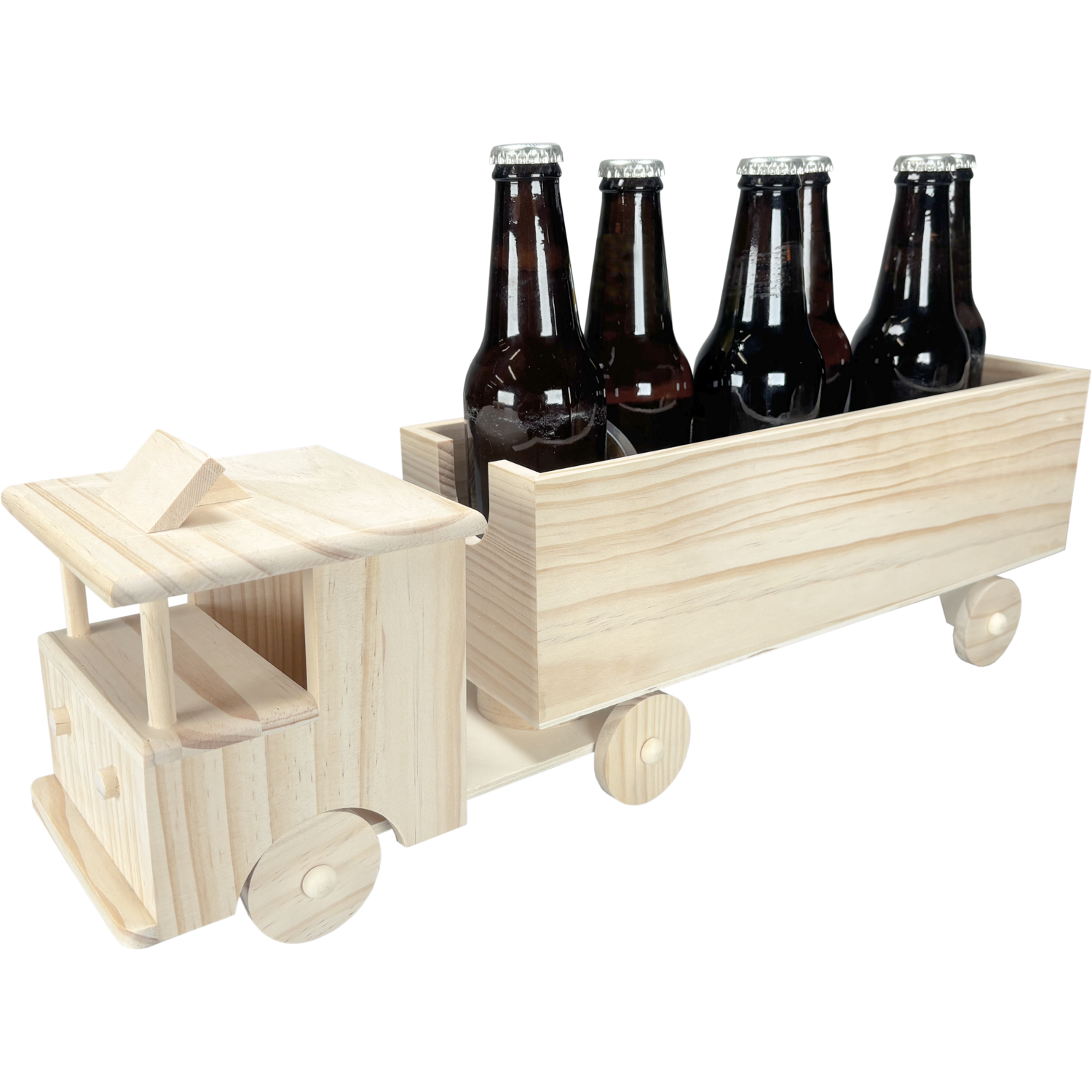Vrachtwagen, 51x12.5x15.5cm, hout, naturel