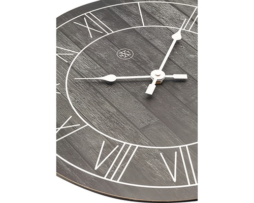 Paul wandklok, hout, zwart, Ø 40 cm