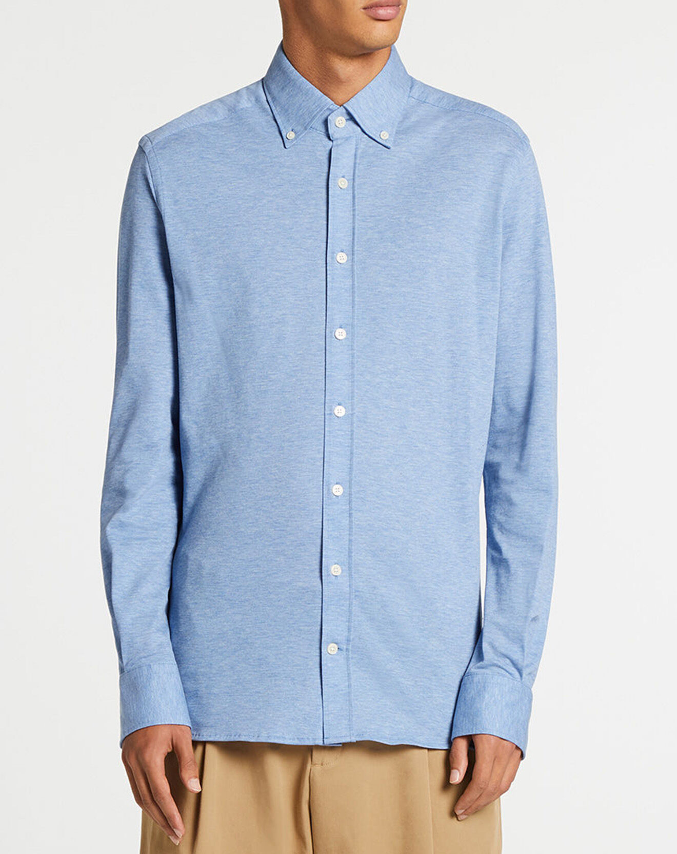 Hackett London Chemise Slim Fit polo piqué bleu moyen