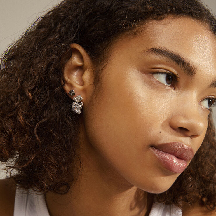 Pilgrim HORIZON earrings silver plated Sølv