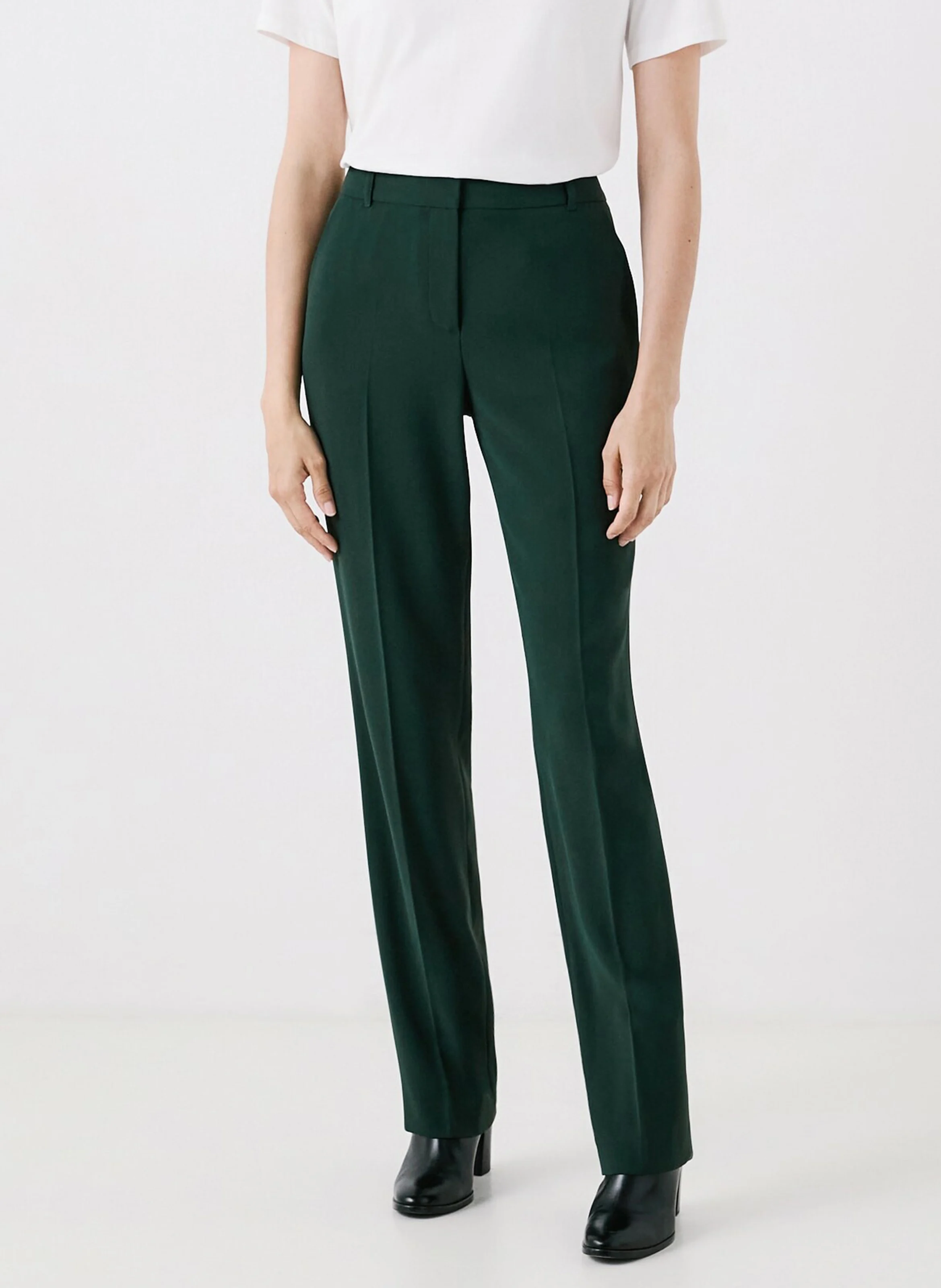 PGAUTIER2 - Pantalon cigarette | Vert