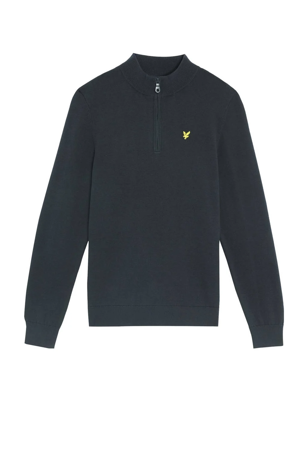 Lyle & Scott trui donkerblauw fijn gebreid