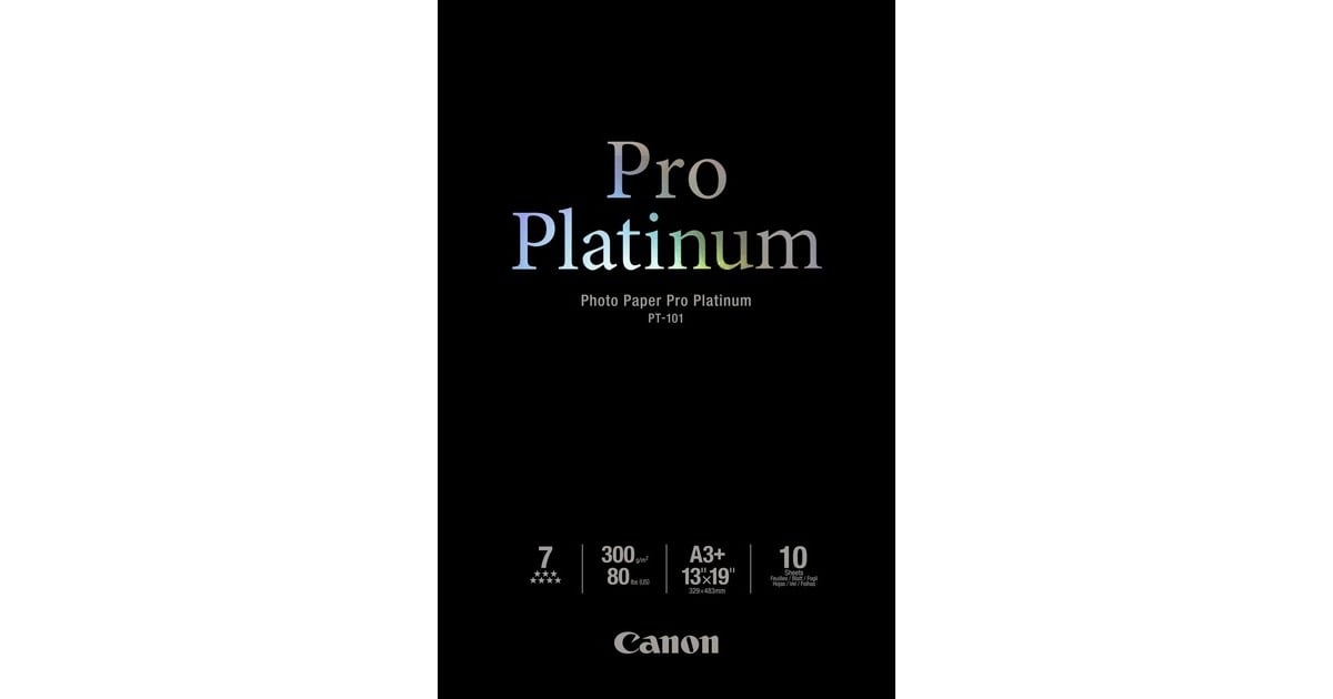 CanonFotopapier Pro PT-101 (A3+)  (DIN-A3+ (10 vel), 300 g/qm, Retail)