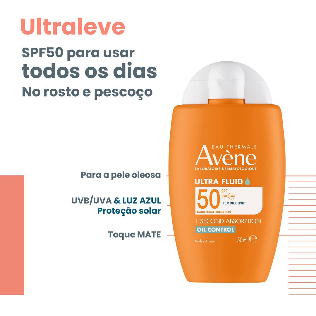 AVENE  Protetor Solar Ultra Fluid Oil Control SPF50 - 50ml