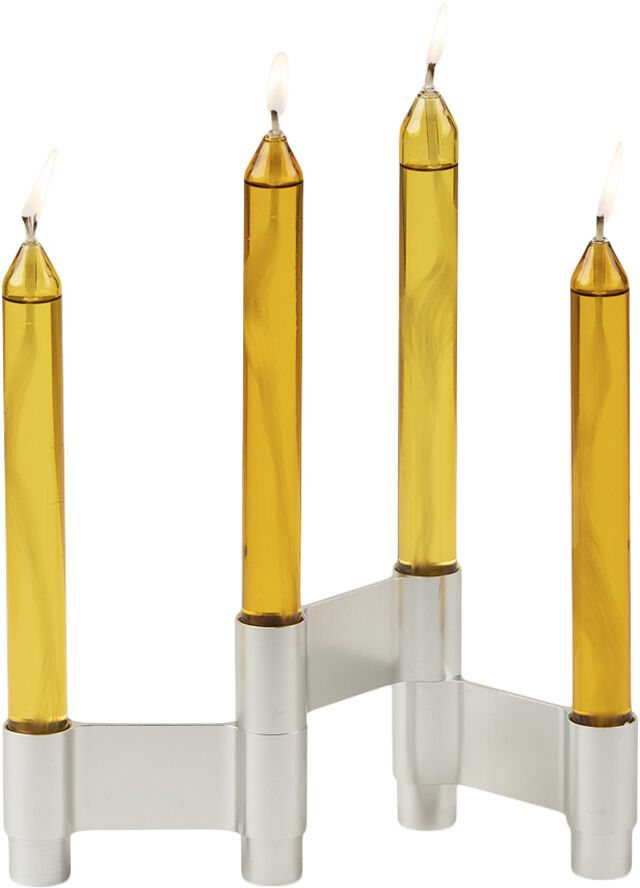 Studio About LINK, CANDLE HOLDER, POLISHED ALUMINIUM, 11060P 223