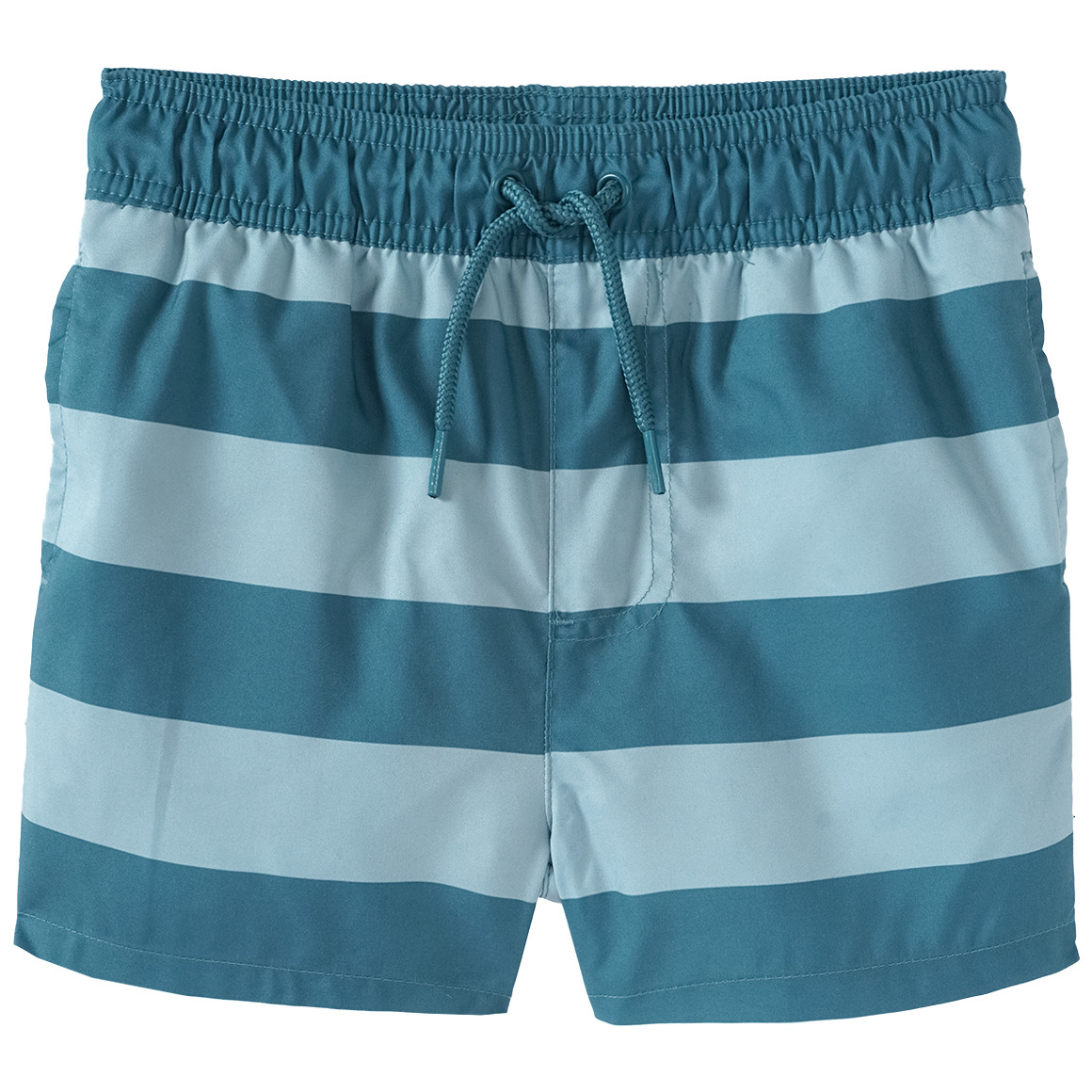 Famy Jungen Badeshorts mit Streifen dunkeltürkis / helltürkis