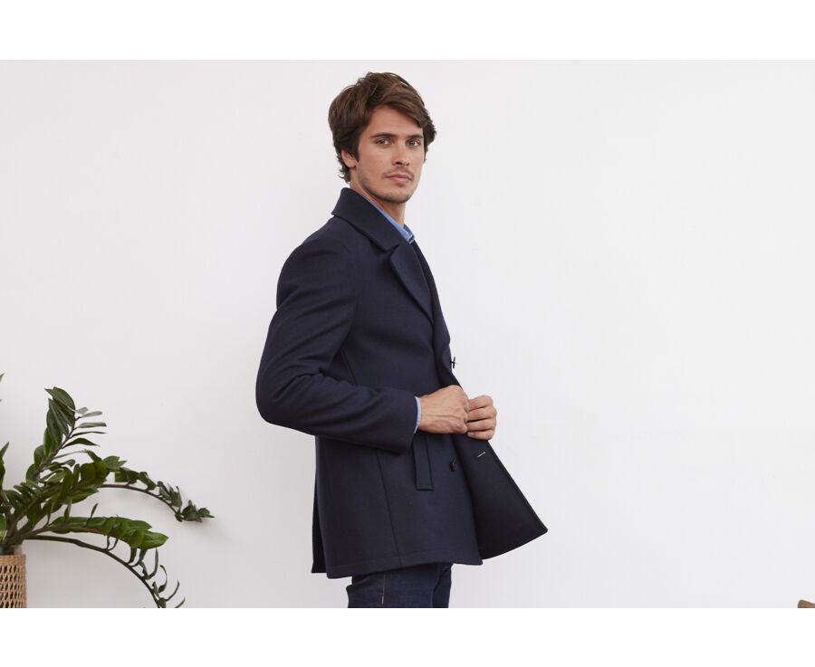 Manteau homme type Caban Marine - GAËLAN