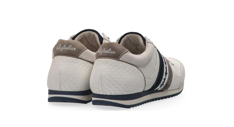 Australian Footwear Camaro leather White-Blue-Grey (B5A)