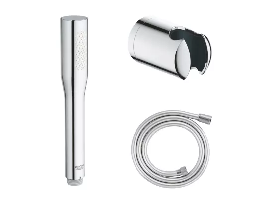 Pack douchette 1 jet Vitalio Get Stick GROHE + Flexible 1500 chromé + Support pour douchette