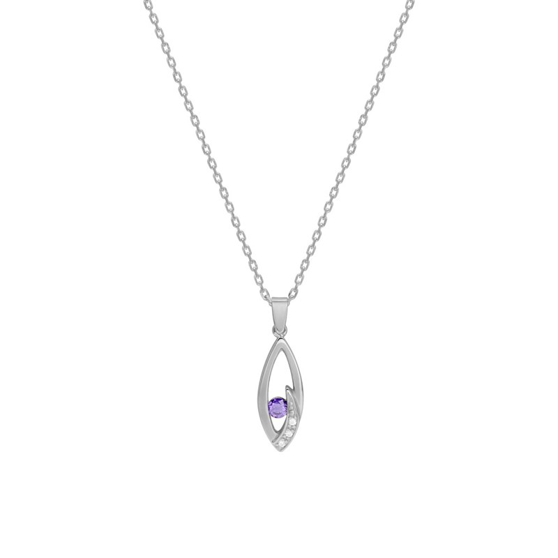 Collier Femme - Oxyde de zirconium - Argent 925 - Longueur : 42 cm