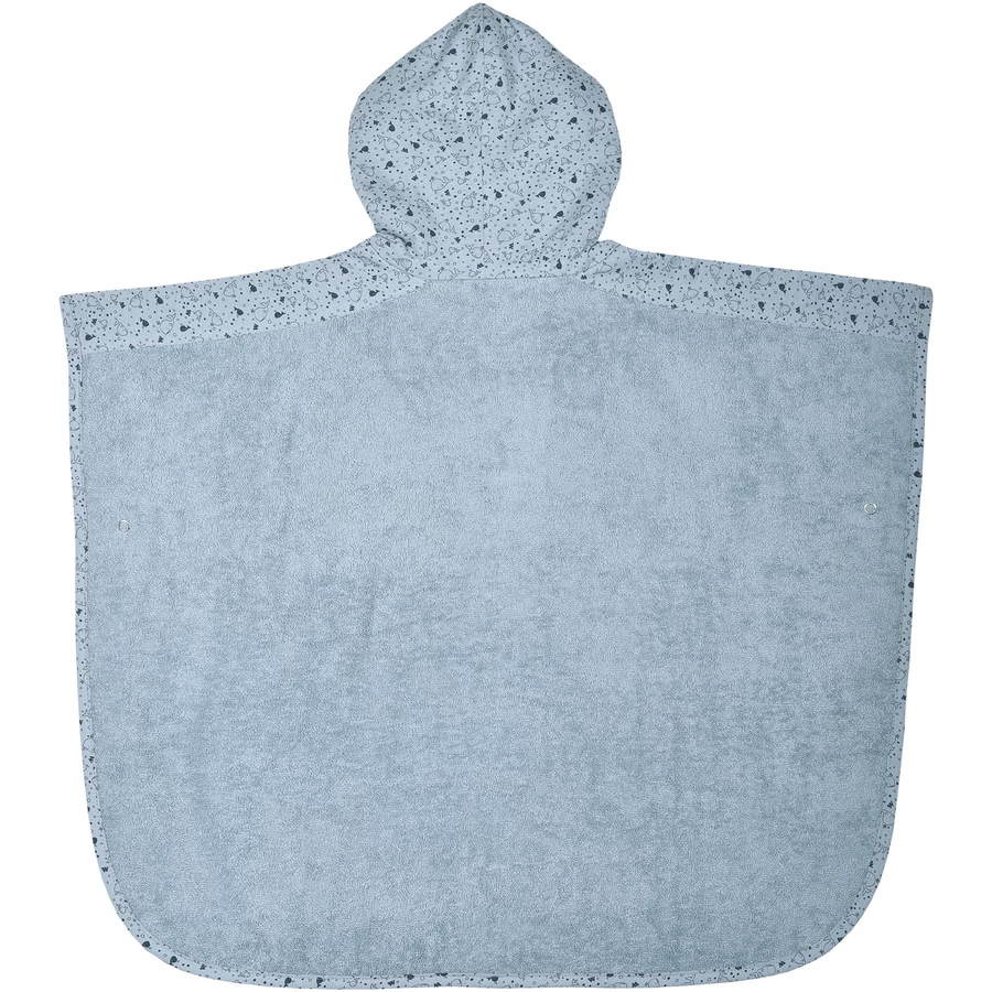 WÖRNER SÜDFROTTIER Badeponcho Wal stahlblau 60 x 75 cm