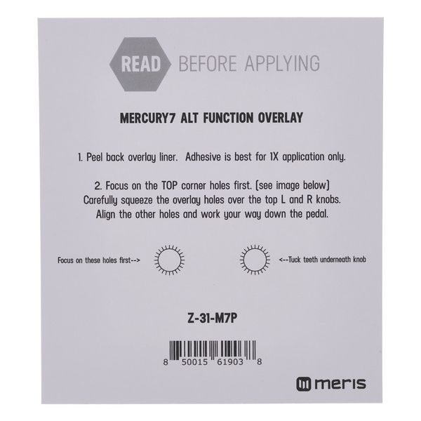 Meris Alt Function Overlay - Mercury