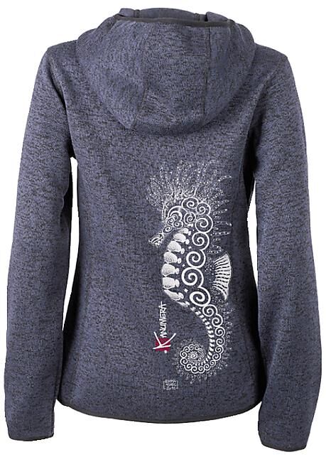 KANUMERA - VESTE POLAIRE TRICOTEE HIPPOCAMPE FEMME