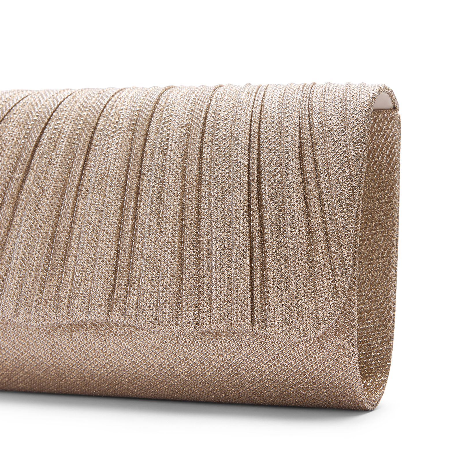 Goudkleurige clutch met glitters