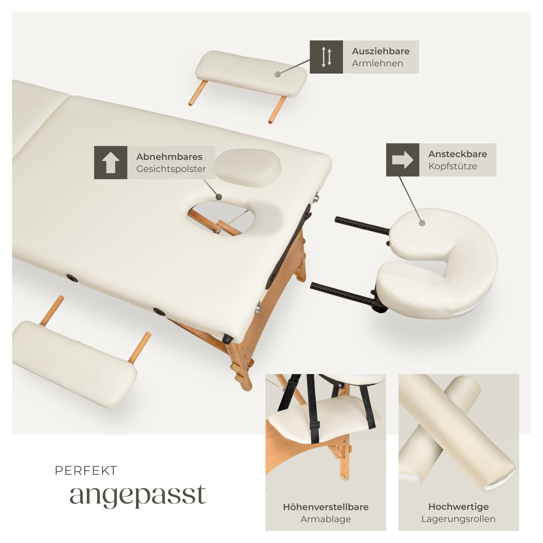 2 Zonen Massageliege-Set Freddi