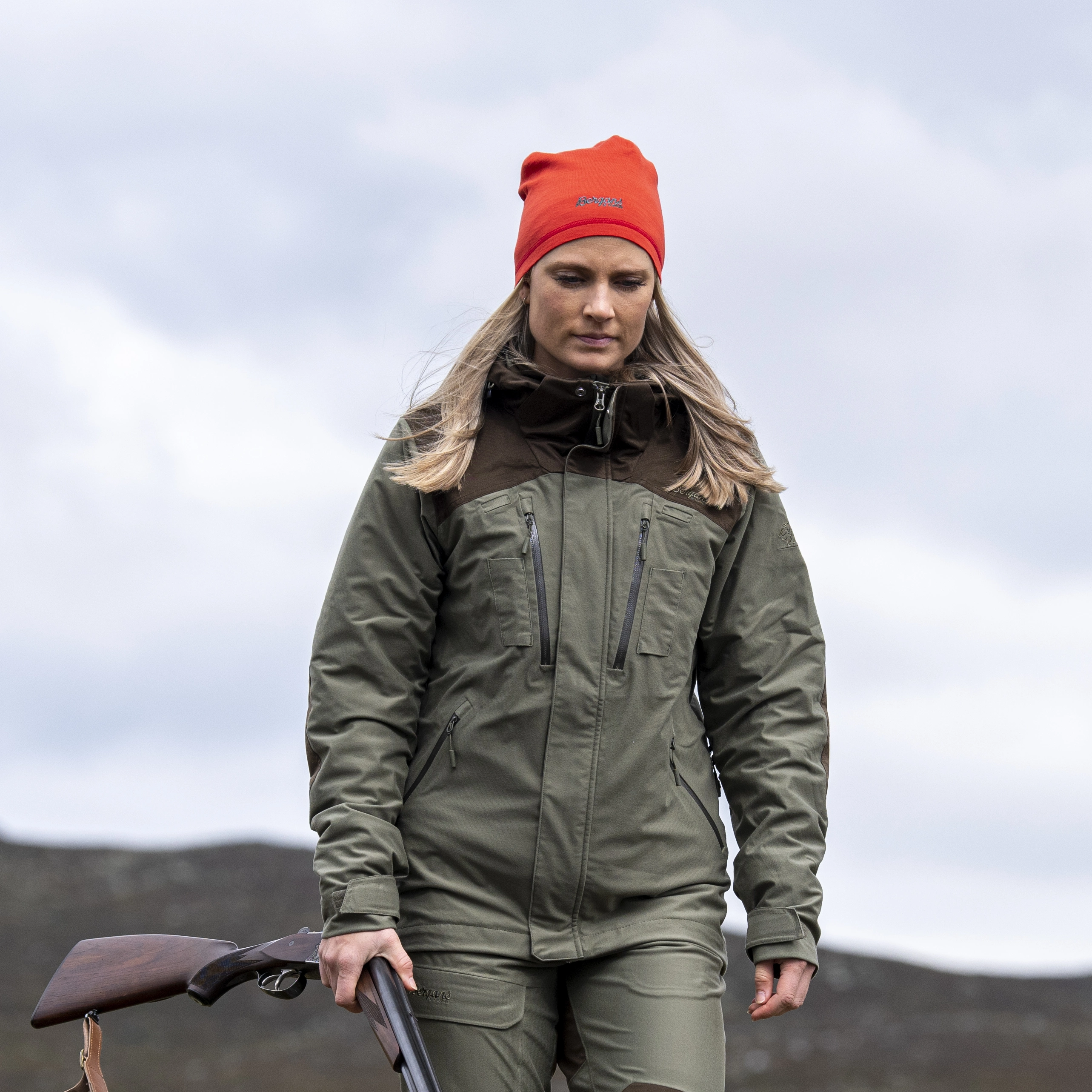 Hogna V2 2L Jacket Green Mud / Dark Wood Brown