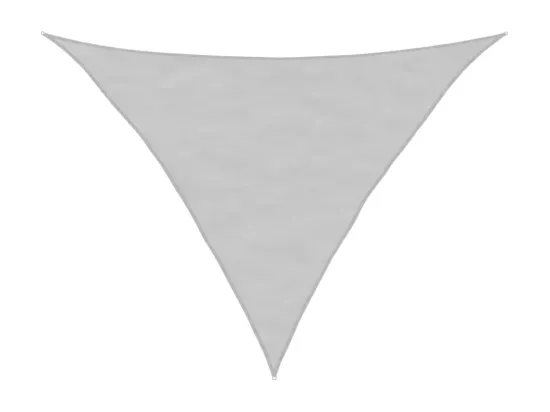 Voile d'ombrage gris clair 5x5x6 m 100% polyester oxford