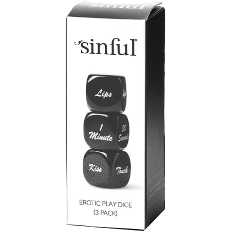 Sinful erotiske terninger 3 stk