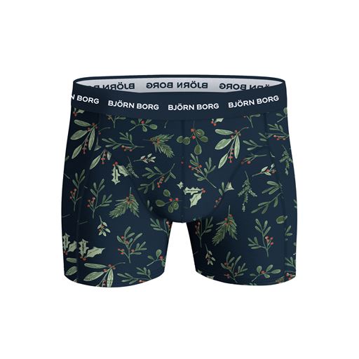 Björn Borg Cotton Stretch 9-pak Boxershorts, Sort/Melange/Blå/Grøn/Print, S