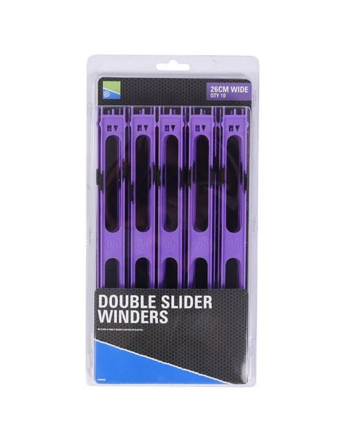 Preston Double Slider Winders 26cm Wide Purple - Dobber -
