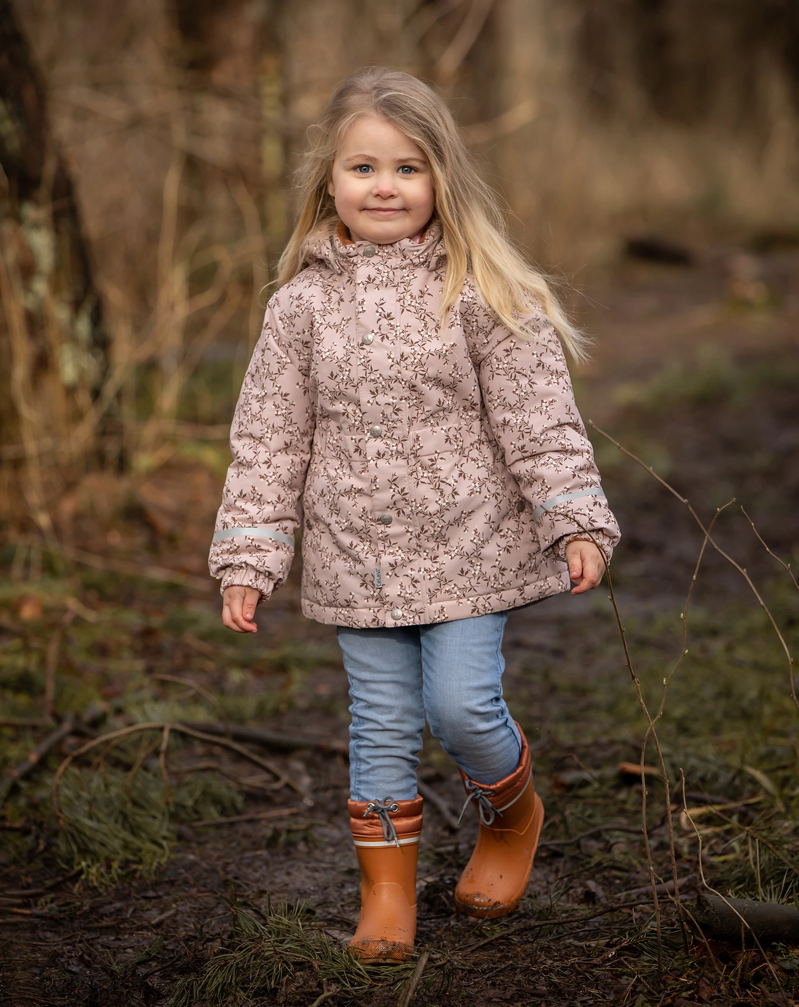Winterjacke BLÜTENZWEIG in peach whip