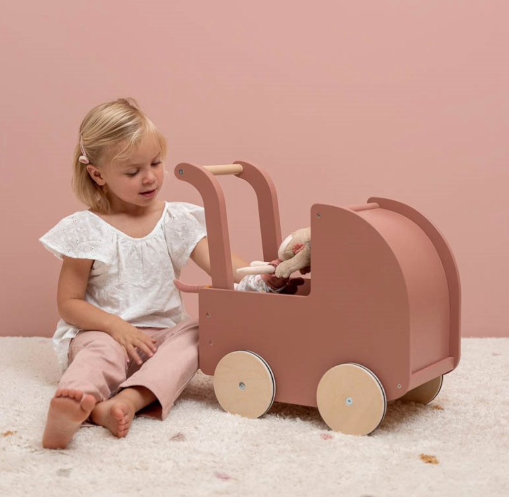 Little Dutch Little Dutch poppenwagen incl textiel FSC