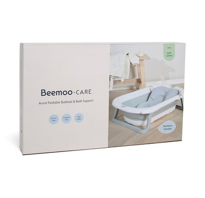 Beemoo CARE Assist Badebalje inkl. Badestøtte, Soft Green