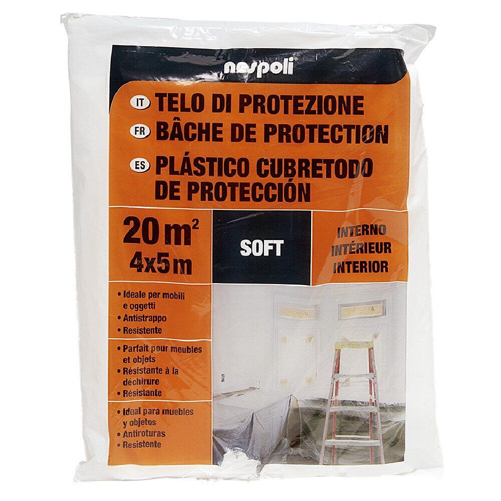 Bâche de protection peinture 20m²